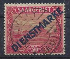 Germany (Saargebiet) 1922  Dienstmarken  (o) Mi. 7 - Dienstmarken