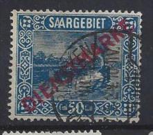 Germany (Saargebiet) 1922  Dienstmarken  (o) Mi. 9 - Dienstzegels