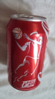 USA Coca Cola 330ml Can : Basketball / Opened By 2 Holes - Blikken