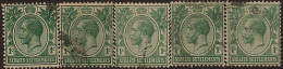 STRAITS SETTLEMENTS 1912 1c X 5 KGV SG 193 U WU131 - Straits Settlements