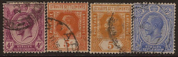 STRAITS SETTLEMENTS 1912 4-8c KGV SG 197+ U NS62 - Straits Settlements