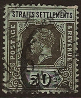 STRAITS SETTLEMENTS 1912 50c KGV SG 209 U NS47 - Straits Settlements