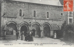 Saint-Benoît (Vienne) - Les Ruines Du Cloître Roman Du XIIe Siècle - Collection Massé - Saint Benoit