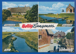 Deutschland; Langeness Hallig; Multibildkarte - Halligen