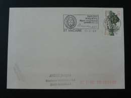 33 Gironde Saint Macaire Député Girondin 1989 - Flamme Sur Lettre Postmark On Cover - Franz. Revolution