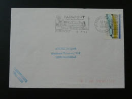 35 Ille Et Vilaine Paimpont - Flamme Sur Lettre Postmark On Cover - Abbeys & Monasteries