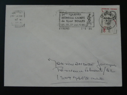 38 Isere Eybens Mondial Petanque 1986 - Flamme Sur Lettre Postmark On Cover - Petanca