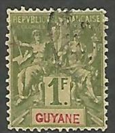 GUYANE  N° 42  OBL TB - Oblitérés