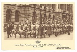 CPA - BRUSSEL - Souvenir De BRUXELLES - Cercle Royal Philanthropique Les Gais Lurons    // - Fiestas, Celebraciones