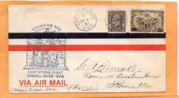 Camsell River Rae Canada 1933 First Air Mail Cover Mailed - Primi Voli