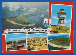 Deutschland; Langeoog; Multivuekarte - Langeoog