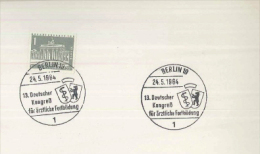 DEUTSCHLAND Germany Berlin Kongress ärztliche Fortbildung 1964 - Cartas & Documentos