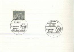 DEUTSCHLAND Germany Berlin Kongress ärztliche Fortbildung 1966 Brandenburger Tor - Lettres & Documents