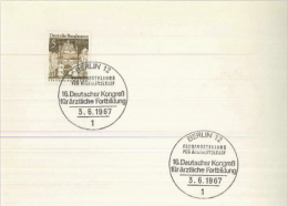 DEUTSCHLAND Germany Kongress Für ärztliche Fortbildung 1967 Stettin Pommern - Lettres & Documents