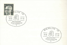 Deutschland Germany Deutscher Apothekertag Heinemann 1971 - Lettres & Documents