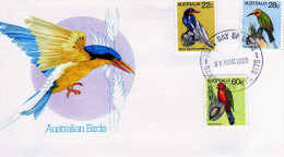 Australie: 1980 Fdc Série  Oiseaux Martin Pêcheur Perroquet ...cachet ?? - Collections, Lots & Series