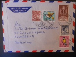 Australie Lettre De 1965 Pour Bern ,joli Affranchissement - Brieven En Documenten