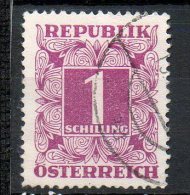 AUTRICHE Taxe 1s Violet 1950-57 N°242 - Taxe