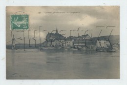 Seyssel (74) : Vue Générale Du Quartier De L'église Jusqu'au Pont Suspendu  En 1912 PF. - Seyssel