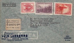 Argentine Lavalle Lettre Pour La France Recommandé - Covers & Documents