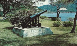 Old Cannon On Grounds Of Senate Building.  St. Thomas, Virgin Islands.  S-2027 - Isole Vergini Americane