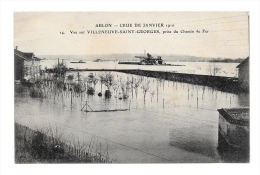 (4213-94) Ablon - Vue Sur Villeneuve Saint Georges Prise Du Chemin De Fer - Crue De Janvier 1910 - Ablon Sur Seine
