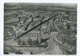 CPM - En Avion Au Dessus De....Lafrançaise - L'Eglise Et La Mairie - Lafrancaise