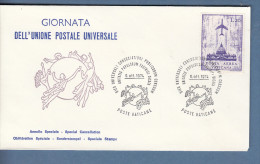 Vaticano - 1974 Giornata Dell'UPU - UPU (Wereldpostunie)