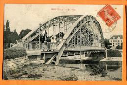 MNC-22  Monéteau  Le Pont. Animé. Cachet Frontal 1916 - Moneteau