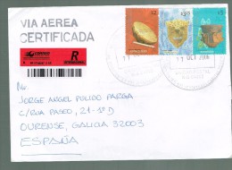 ARGENTINA  USED LETTRE 2006 CULTURE MAPUCHE  REGISTRERED - Lettres & Documents