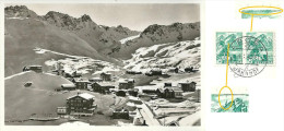 AK  "Inner Arosa Im Winter"  (Markenabart)               1940 - Plaatfouten