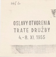 J1414 - Czechoslovakia (1945-79) Control Imprint Stamp Machine (R!): Celebration Of Opening Of "Railway Lines Druzba" - Proeven & Herdrukken