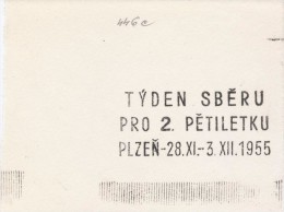 J1417 - Czechoslovakia (1945-79) Control Imprint Stamp Machine (R!): Week Collection For The Second Five-year Plan 1955 - Probe- Und Nachdrucke