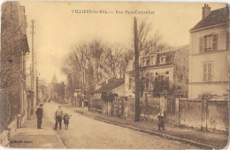 Villiers-le-Bel (Seine-et-Oise) - Rue Pape-Carpentier - Edition Augu - Carte Non Circulée - Villiers Le Bel