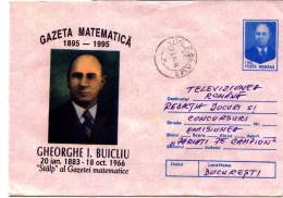 GAZETTE MATHEMATIQUE Entier Postal Stationery ROMANIA 094/1995 - Registered Sending! Envoi Enregistre! - Informatique