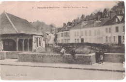 Oise 60 - MARSEILLE LE PETIT Rue Du Chaufour Et Mairie Avec Belle Animation Enfants Maison Ed. Beauvais - Marseille-en-Beauvaisis