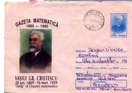 GAZETTE MATHEMATIQUE Entier Postal Stationery ROMANIA 092/1995 - Registered Sending! Envoi Enregistre! - Informatique