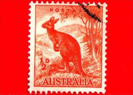 AUSTRALIA - Usato - 1947 - Canguro - Kangaroo - ½ - Used Stamps