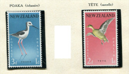 Nelle Zélande **  N° 379 / 380 - Poaka -(Echassiers) -   Tête (sarcelle) - Unused Stamps