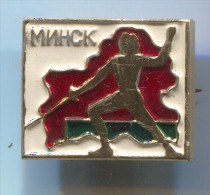 FENCING / SWORDSMANSHIP - MINSK, Russian Pin Badge - Fencing