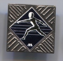 FENCING / SWORDSMANSHIP - Russian Pin Badge, Stereoptic, 25 X 25 Mm - Schermen