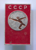 FENCING / SWORDSMANSHIP - Russian Pin Badge, 25 X 15 Mm - Fechten