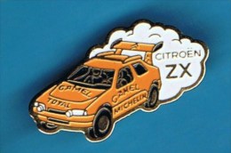 PIN´S //  .  CITROËN ZX RALLY MICHELIN CAMEL TOTAL - Rally
