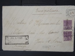 BRESIL-Enveloppe ( Devant) En Recommandée De Sao Paulo Pour La France En 1933     LOT P5078 - Briefe U. Dokumente