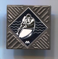 Rowing, Kayak, Canoe - Russian  Vintage Pin Badge, Stereoptik - Rowing