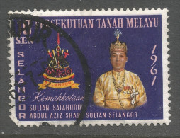 Selangor(Malaysia). 1961 Coronation Of The Sultan. 10c Used. SG 128 - Selangor