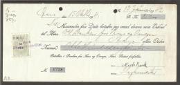 1941. Bill Of Exchange For 850 Kr. With 50 øre Green And Black STEMPELMARKE. Aars 31. O... (Michel: ) - JF170538 - Fiscali