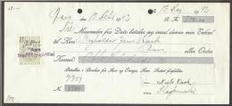 1942. Bill Of Exchange For 800 Kr. With 50 øre Green And Black STEMPELMARKE. Aars 18/2 ... (Michel: ) - JF170543 - Steuermarken