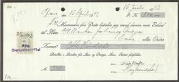 1942. Bill Of Exchange For 800 Kr. With 50 øre Green And Black STEMPELMARKE. Aars 25/4 ... (Michel: ) - JF170542 - Steuermarken