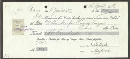 1942. Bill Of Exchange For 850 Kr. With 50 øre Green And Black STEMPELMARKE. Aars 2 FEB... (Michel: ) - JF170544 - Fiscali